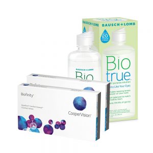Biofinity 3 x 2 + Biotrue 300ml - Pack