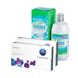Biofinity 3 x 2 + Opti-free PureMoist 300ml